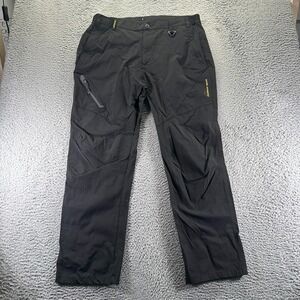 Outdoor Sports Pant Mens 38x31 Black Nylon Windbreaker Straight Gorpcore Hiking